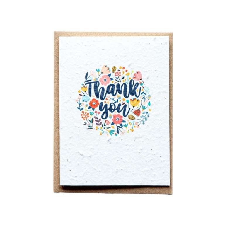 Thank You Flowers Seed Paper Card - VIDA Natural